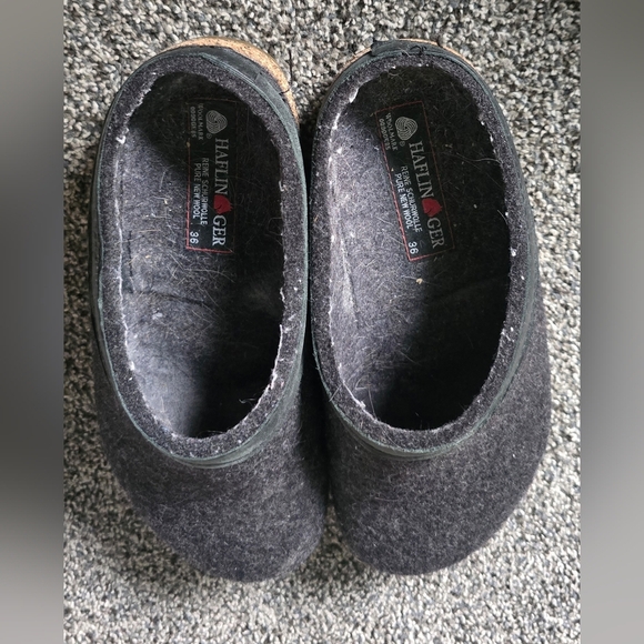 HAFLINGER Women's GZL Leather Trim Grizzly Womens Size 5 (36) - Picture 5 of 10